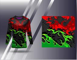 Tshirt sports design for racing  jersey  cycling  football  gaming vector