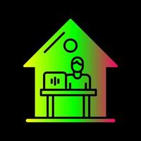 Work At Home Unique Vector Icon