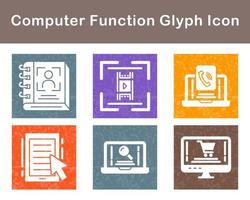 Computer Function Vector Icon Set