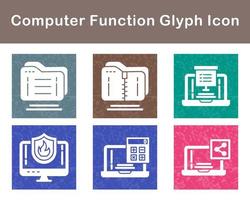 Computer Function Vector Icon Set