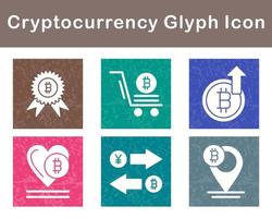 Bitcoin And Cryptocurrency Vector Icon Set