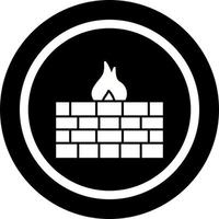 Unique Firewall Vector Icon