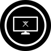 Unique Disconnected Network Vector Icon