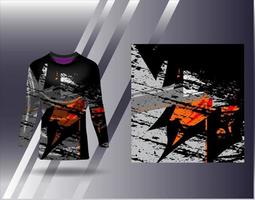 Tshirt sports design for racing  jersey  cycling  football  gaming vector