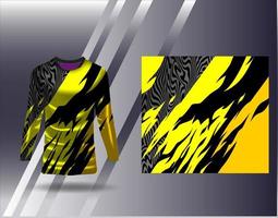 black and yellow shirt sport jersey design 12673433 Vector Art at Vecteezy