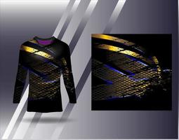 Tshirt sports design for racing  jersey  cycling  football  gaming vector