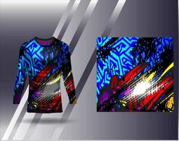 Tshirt sports design for racing  jersey  cycling  football  gaming vector