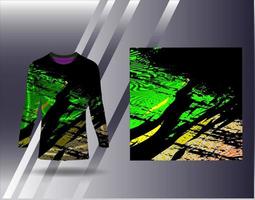 Tshirt sports design for racing  jersey  cycling  football  gaming vector