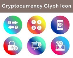 Bitcoin And Cryptocurrency Vector Icon Set