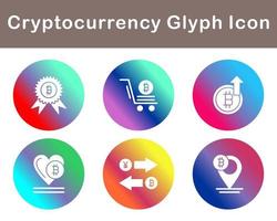 Bitcoin And Cryptocurrency Vector Icon Set