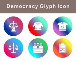 Democracy Vector Icon Set