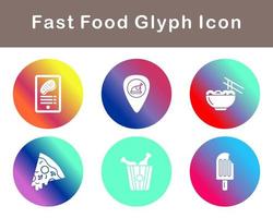 Fast Food Vector Icon Set