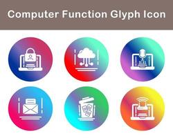 Computer Function Vector Icon Set