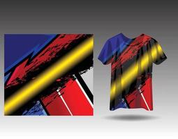 camiseta diseño deportivo para carreras jersey ciclismo fútbol juegos vector