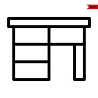 table line icon vector