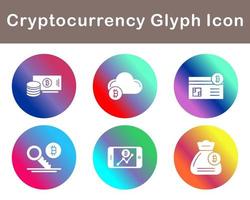 Bitcoin And Cryptocurrency Vector Icon Set