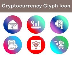 Bitcoin And Cryptocurrency Vector Icon Set