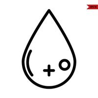 blood line icon vector