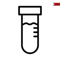 Bottle potion line icon vector