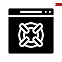 layout glyph icon vector