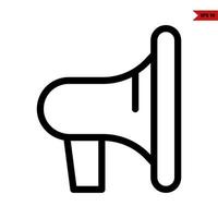 megaphone line icon vector