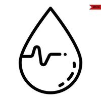 blood line icon vector