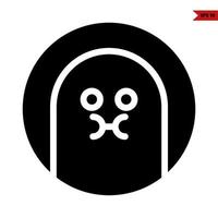 emoticon glyph icon vector