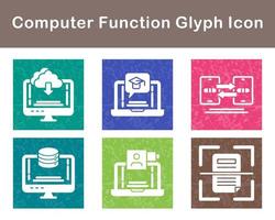 Computer Function Vector Icon Set