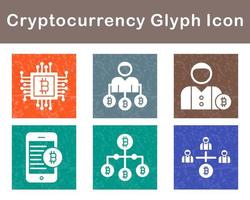 Bitcoin And Cryptocurrency Vector Icon Set