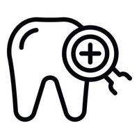 Dental care icon outline vector. Medical card vector