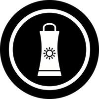 icono de vector de crema bloqueador solar
