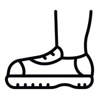 Sport shoe icon outline vector. Shop store vector