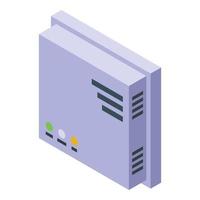 Gas detector icon isometric vector. Meter monitor vector