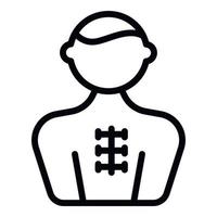 Cardiac surgeon person icon outline vector. Medicine care vector