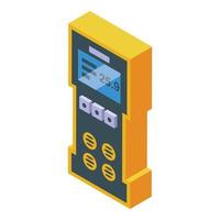 Home device icon isometric vector. Gas detector vector