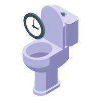 Toilet time icon isometric vector. Adult diaper vector