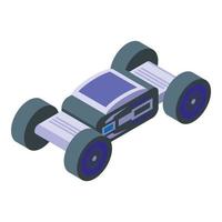 Digital rc car icon isometric vector. Remote control vector