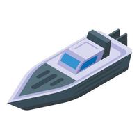 Rescue rc boat icon isometric vector. Remote control vector