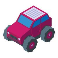 Car remote control icon isometric vector. Radio model vector