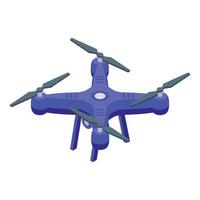 Rc drone icon isometric vector. Remote control vector