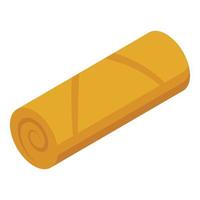 Sauce spring roll icon isometric vector. Chinese menu vector