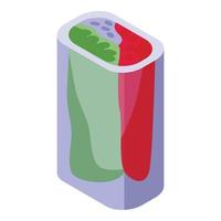 Sushi spring roll icon isometric vector. Chinese menu vector