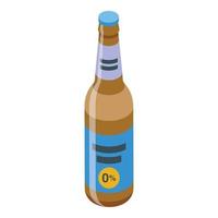 Beer icon isometric vector. Food glass vector