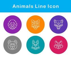 animales vector icono conjunto