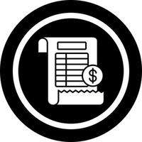 Bill Vector Icon