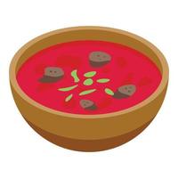 Soup parsley icon isometric vector. Leaf plant vector