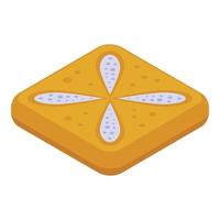 Food meal icon isometric vector. Bread cooking vector