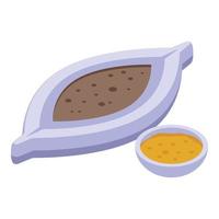 Khachapuri food icon isometric vector. Cooking cuisine vector