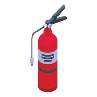 Fire extinguisher icon isometric vector. Coast guard vector