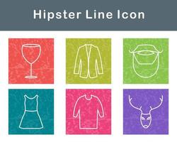 Hipster Vector Icon Set